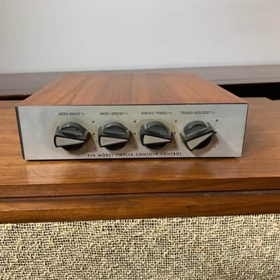 Vintage KLH M-12 Speakers w/ External Crossover Contour Controls 1966-1972 - Walnut image 7