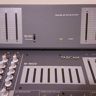 Tascam M-1600/16 16-Channel 8 bus Studio Meter Bridge DB25 MU-1616 image 11