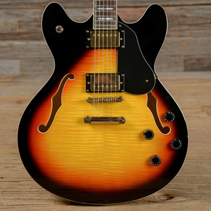 Peavey JF1EX Semi-Hollow Sunburst USED (s803) | Reverb
