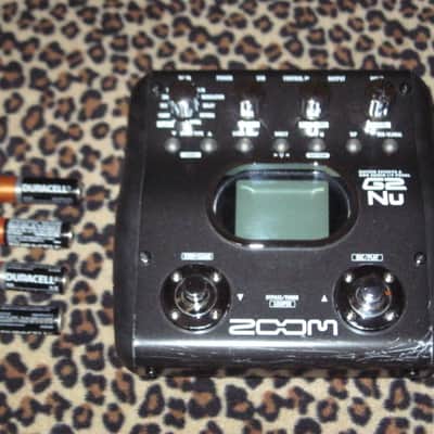 lightly used (most areas / sides are very clean- the FRONT side has several visible scratches) ZOOM G2NU GUITAR EFFECTS & USB AUDIO I/F PEDAL (comes with batteries) image 1