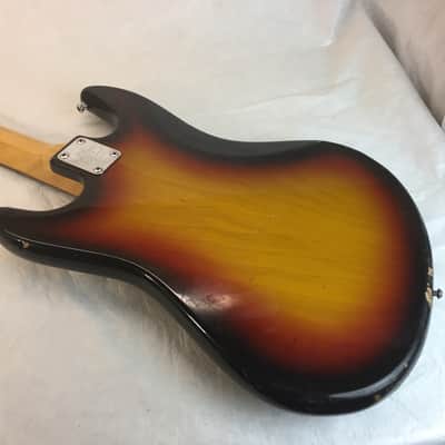 Vintage Aria 1820 1820T  1970's Sunburst MIJ Japan Shortscale Short Scale Offset Bass Guitar image 8