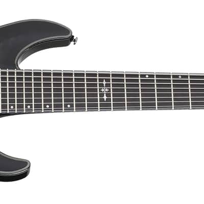 Schecter Hellraiser Hybrid C-8 guitar in Trans Black Burst image 1