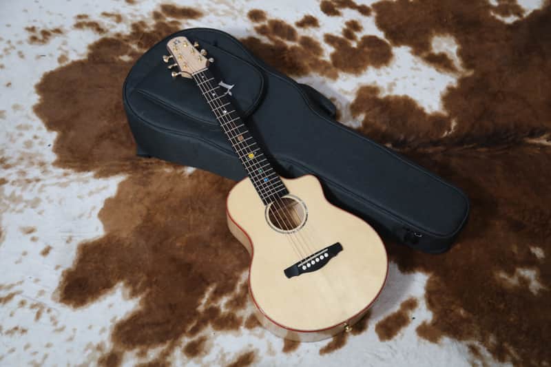 Natasha Sunny Baby 32" - European Spruce and Flame Maple Acoustic Guitar 2024 - Gloss image 1