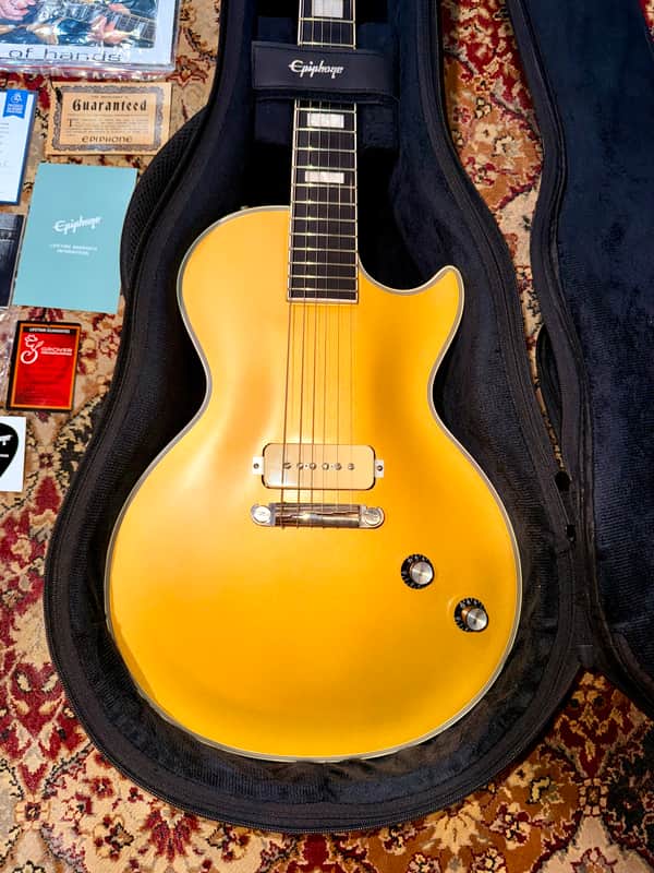 Epiphone Jared James Nichols "Gold Glory" Les Paul Custom 2021 - Present - Double Gold Aged Gloss image 1