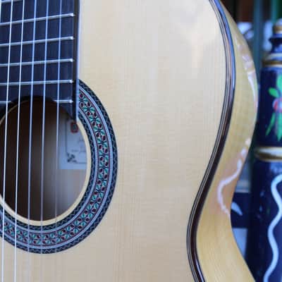 Flamenco Guitar Juan Montes Rodriguez Cypress + Hardcase Blanca image 2