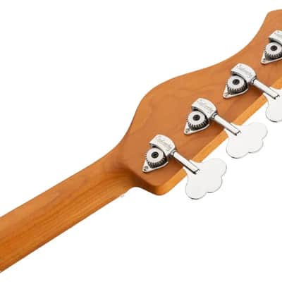 Sadowsky MetroExpress 21-Fret Hybrid P/J Bass, Roasted Maple Fingerboard, 4-String - Tobacco Sunburst Transparent High Polish image 8