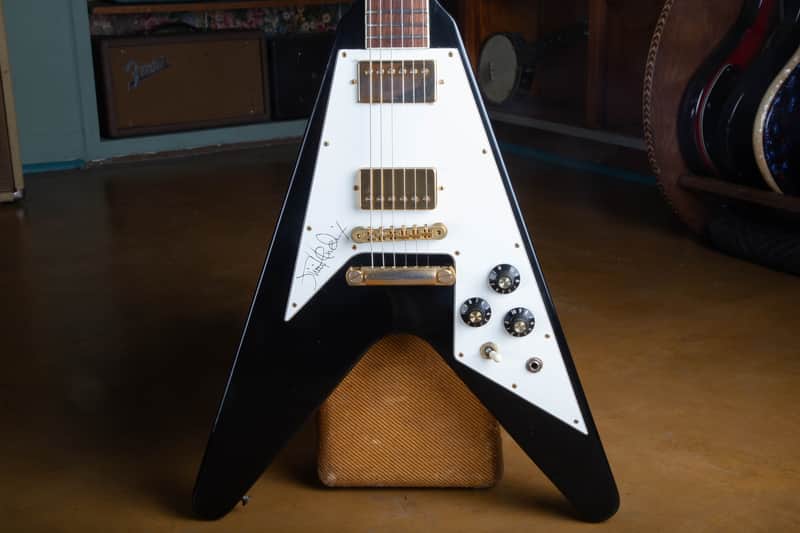 Gibson Jimi Hendrix Hall of Fame Flying V 1991 - Black image 1