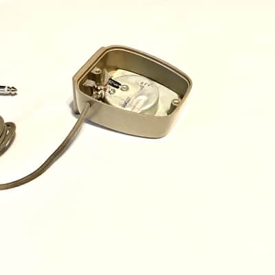 Near Mint Vintage 1950’s Shure CX-80G Gold Finish HiZ Crystal Microphone-All  Original-  Harmonica Mic image 7