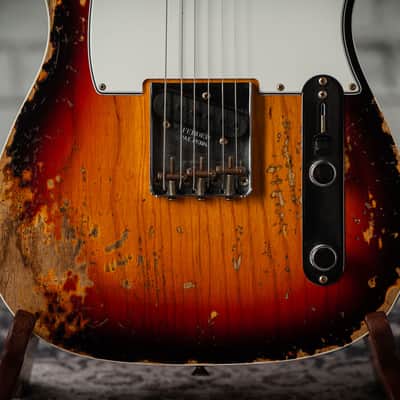 Fender Customer Shop ’60 Telecaster Custom Super Heavy Relic - 3 Tone Sunburst image 5