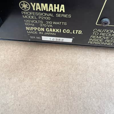 Yamaha P2100 Professional Series Natural Sound Stereo Power Amplifier – Made in Japan image 11