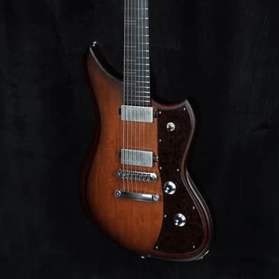 Dunable USA Yeti 7 String Custom in Natural Light Brown Burst image 4