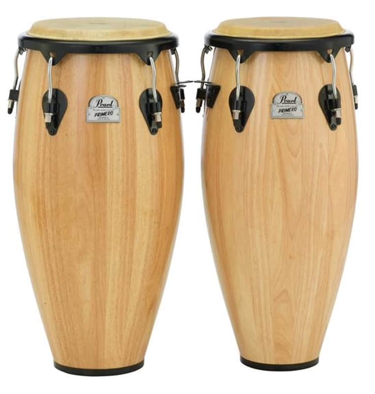 Pearl PFCS-203 Primero Series 10" & 11" Wood Conga Set with PC300W Stand image 1