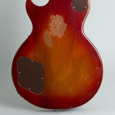 Gibson  Les Paul Deluxe Solid Body Electric Guitar,  c. 1973, black tolex hard shell case. image 4