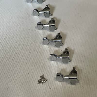 2000's Electric Guitar GOTOH Style 7 In Line Chrome LH or Reverse Headstock Jin Ho Korea Tuners Tuning Pegs image 2