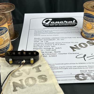 General Vintage Tone  NOS For Esquire®️ Tele ®️ Bridge Pickup Hand wound 58 / 60 magnet wire Wheleer Heavy Formvar Hysteric Vintage Collector’s  NOS Nos image 4