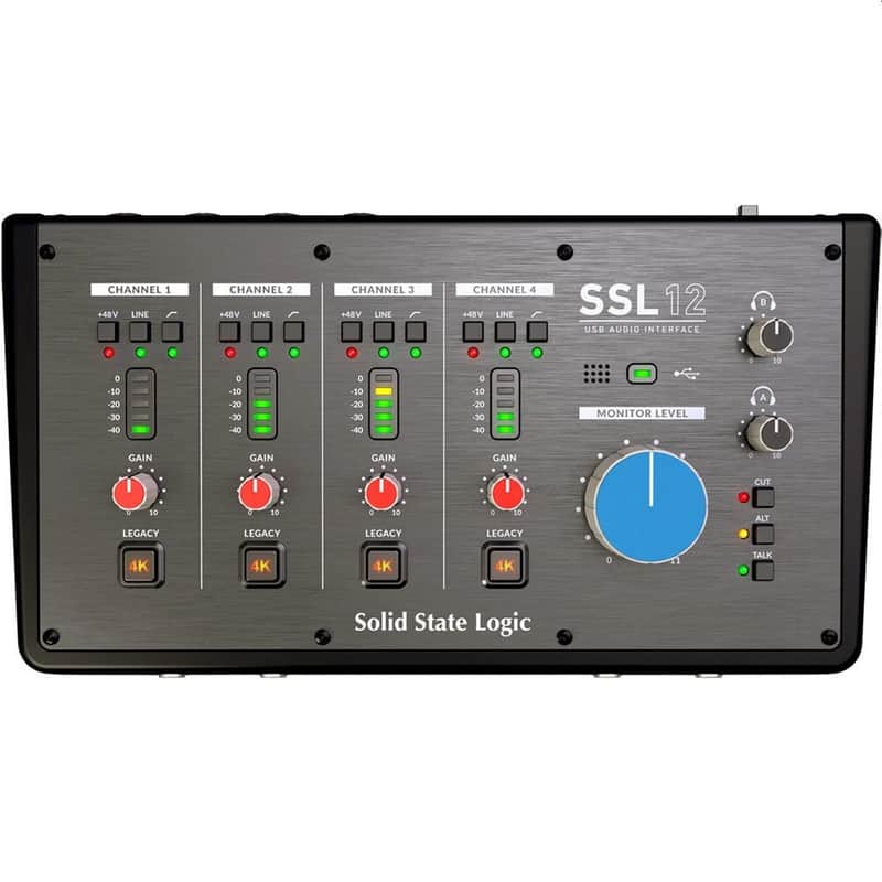 SOLID STATE LOGIC SSL 12 Desktop 12-in/8-out USB-C MIDI ADAT Interface with Software image 1