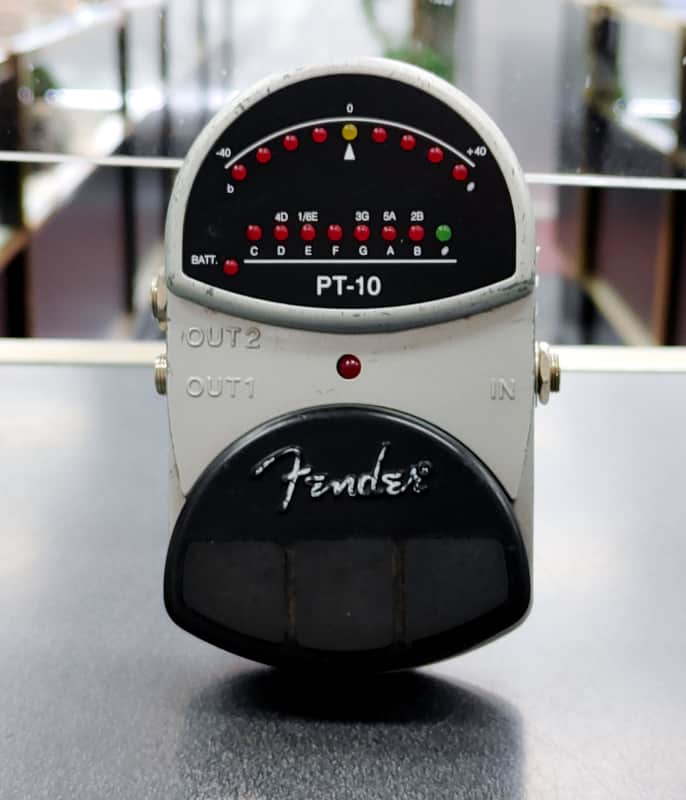 Fender PT-10 Chromatic Tuner Pedal 2000s - Silver image 1