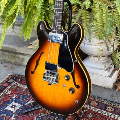 Vintage 1968 Gibson EB-2 Semi Hollow Body Short Scale Electric Bass w OCBC~100% Original~VG+ / Excellent Condition~A Sonic Monster! image 1