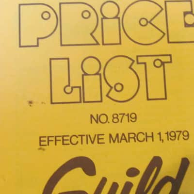 Vintage Guild Guitar Price Lists Lot of 9 1969-1980 image 16
