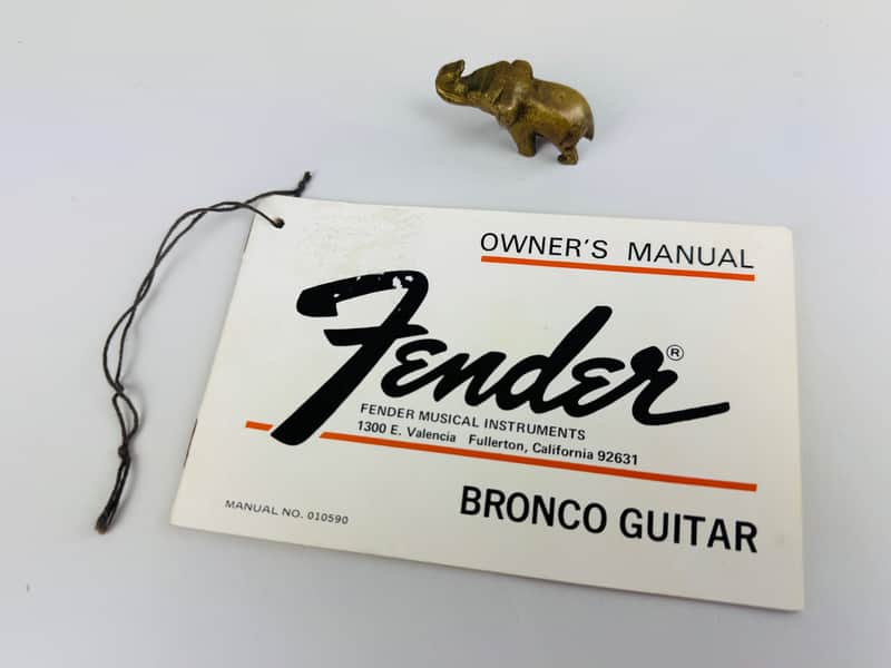 Fender Bronco Owner’s Manual (Original) 1971 image 1