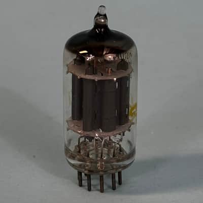 1970s Sylvania 12AU7A ECC82 Vintage Long Plate Halo Getter Preamp Tube! T387 image 3