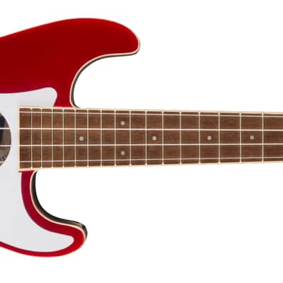 FENDER - Fullerton Strat Uke Walnut Fingerboard White Pickguard Candy Apple Red - 0970523509 image 1