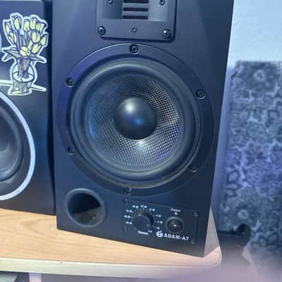 ADAM Audio A7 Active Nearfield Monitor (Single) 2000s - Black (for parts) image 1
