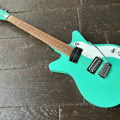 Danelectro 59XT with Lipstick Humbucker and Tremolo 2010s - Aqua image 5
