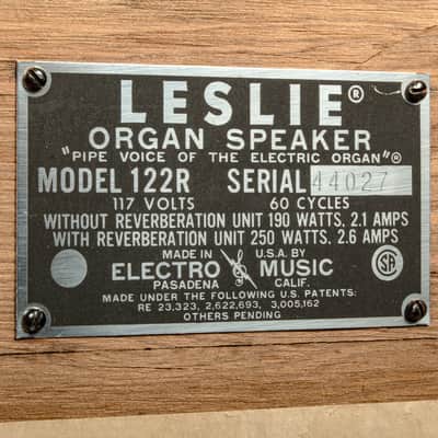 Leslie 122 Rotating Speaker Cabinet, Used x4027 USED image 7
