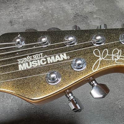 Music Man JP7 USA John Petrucci Signature Olive Gold Sparkle Dream Theater Artist American 7 Seven Guitar image 1