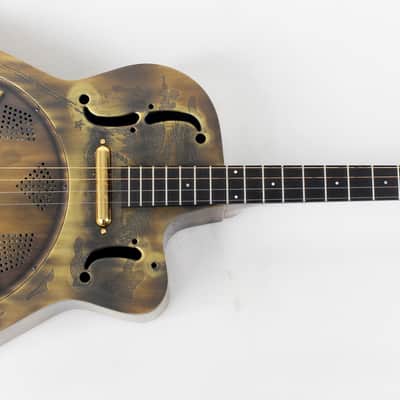 Ozark 3616t Deluxe Tenor Resonator Guitar in Bronze image 6