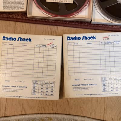 6x 7" 1800' audio tape reels 70s - Capitol "Sound Tape" Hippie Box + RadioShack image 5