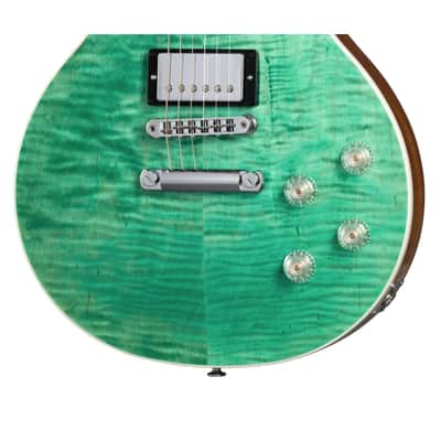 Gibson Les Paul Modern Figured Seafoam Green - Single Cut Electric Guitar image 6