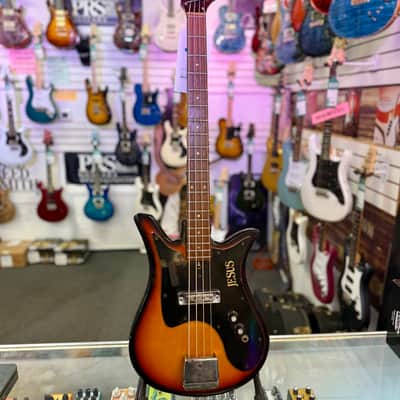 Teisco Shark Fin Bass Made In Japan, Burst Vintage '60s- Pre Owned image 2