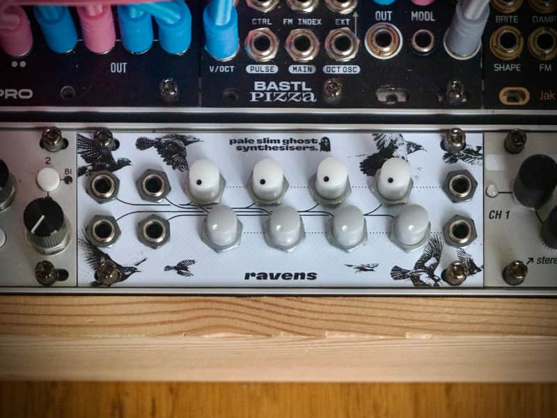 ravens - Eurorack 1U matrix mixer - White panel / Full Kit image 1