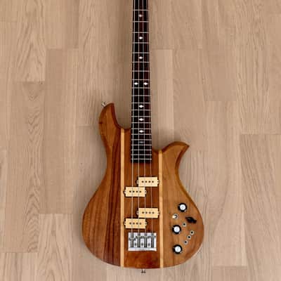1980 B.C. Rich Eagle Bass, Koa Neck Through Vintage USA-Made Bass w/ Case image 2