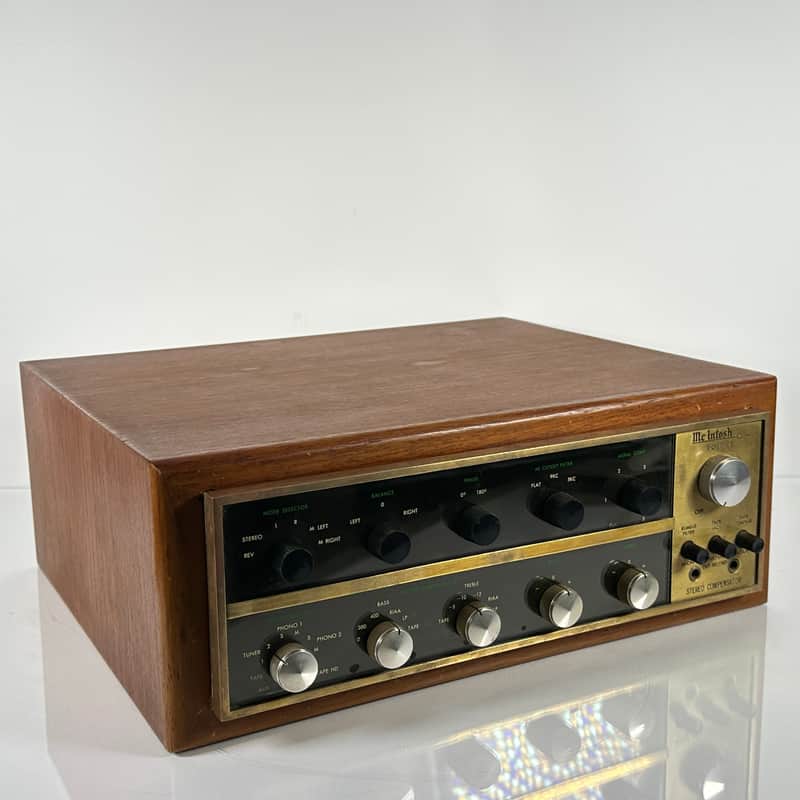 McIntosh C20 Stereo Vintage Tube Preamplifier w/ Cabinet image 1