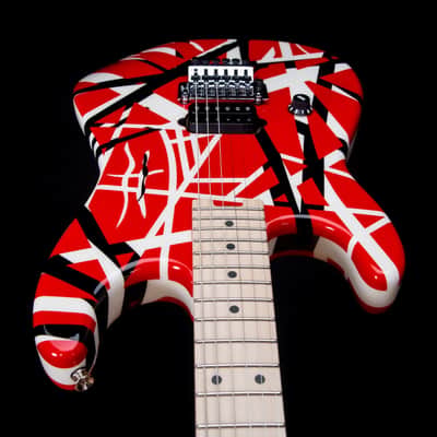 EVH Striped Series LH, R/B/W Electric Guitar SN EVH2111035 image 9