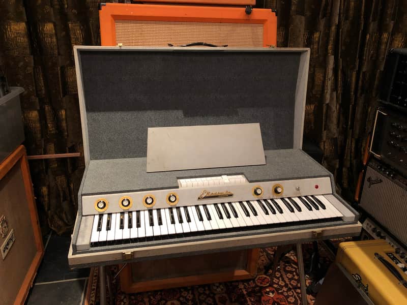 Vintage 1960s Ekosonic / Doric Transistor Italian Combo Organ Piano w/ Orig Legs image 1