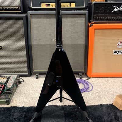Epiphone Robb Flynn Signature "Love / Death" Baritone Flying V 2011 - Ebony with Love / Death Graphic image 10