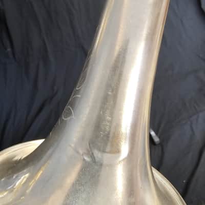 King made by H N White American Stndard Bb Cornet 1920 - silver plate image 9