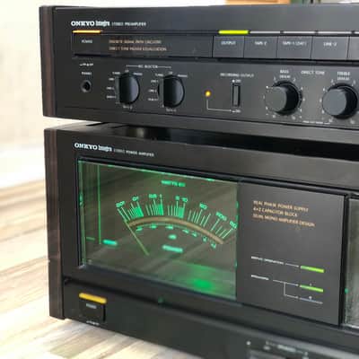 Classic Onkyo Integra M-504 Dual Monoblock 165WPC Amp & P-304 MM/MC Preamp ~LED UPGRADE~ SERVICED ! image 6