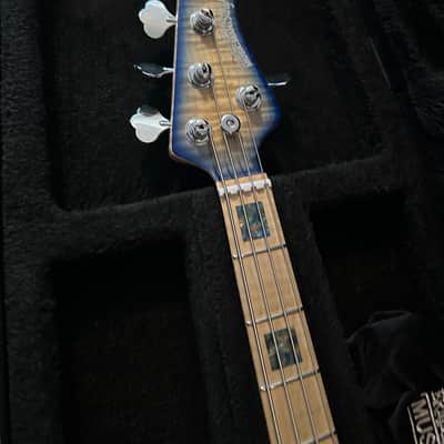 Ernie Ball Music Man Ball Family Reserve StingRay 4 H Paua Blue image 13