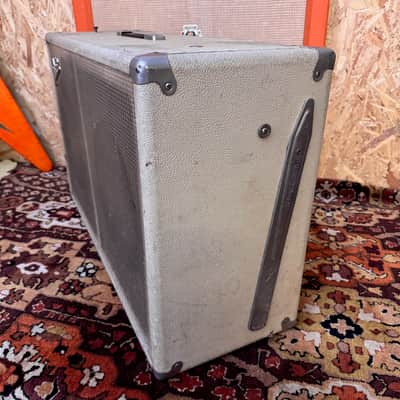 Vintage 1960s Fender USA Blonde 2x12 Guitar Amplifier Cabinet Celestion G12M-70 image 9