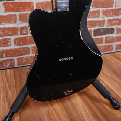 Fender Custom Shop Limited Edition La Cabronita Gato Gordo Jazzmaster Relic Aged Black 2014 w/OHSC image 11