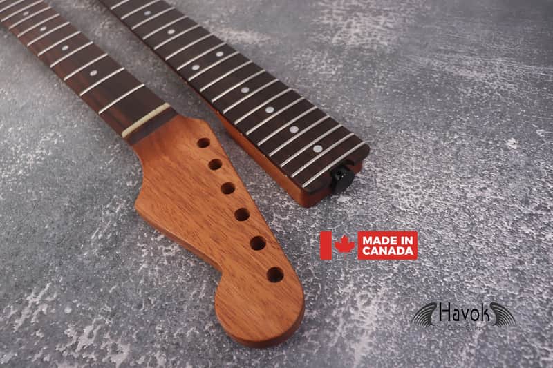 Mahogany Spoke Wheel Carbon Fiber Rods Neck Stainless Steel Jescar Frets Brand New image 1
