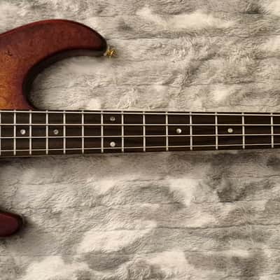 Dean Jeff Berlin Player Signature - Trans Brazilia Burst - 2010s - Dual Humbuckers - Active - 4-String Bass image 8