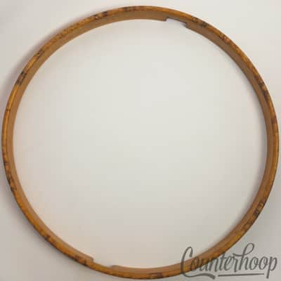 Leedy 14"1-Ply Solid Natural Maple Wood Hoop/Rim Snare Drum Resonant Vintage 10s image 4