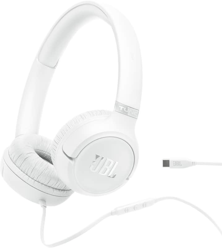 JBL Tune 530C USB-C Headphones - White image 1
