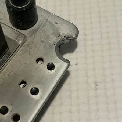 1990's Jackson Dinky Guitars JT-580LP Takeuchi Brushed Chrome Licensed Floyd Rose Tremolo Guitar Bridge For Parts image 8